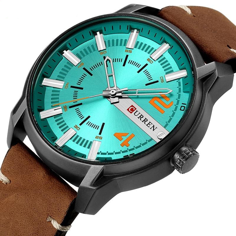 Leather  Analog Quartz WristWatch