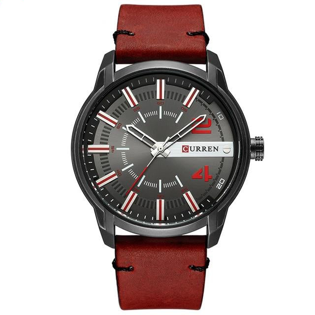 Leather  Analog Quartz WristWatch