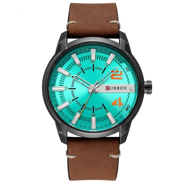 Leather  Analog Quartz WristWatch