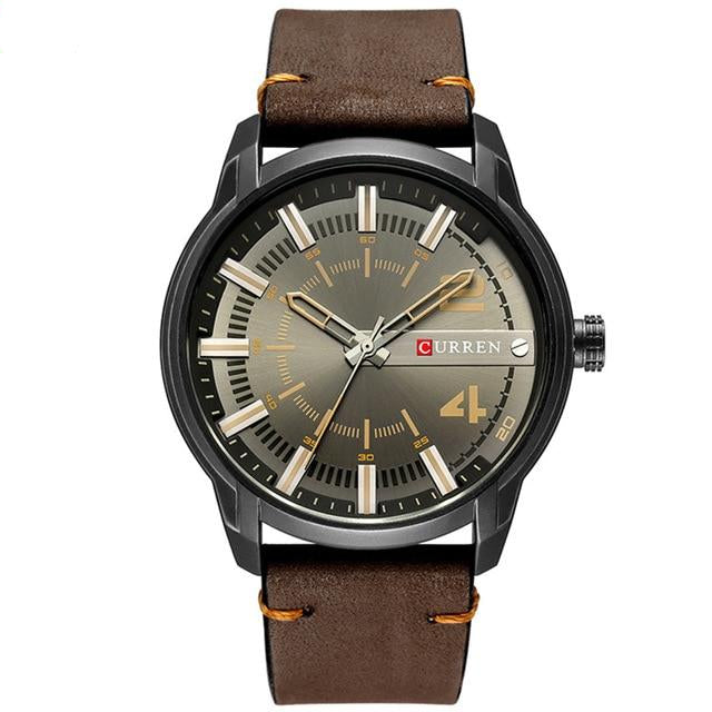 Leather  Analog Quartz WristWatch