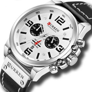 Quartz Mens Wristwatches Leather
