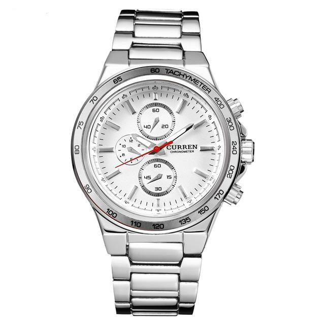 Quartz Analog Stainless Steel Watch