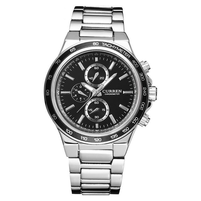 Quartz Analog Stainless Steel Watch
