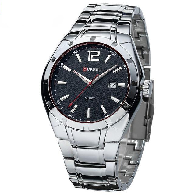 Sport Wristwatch with Silver Wristband