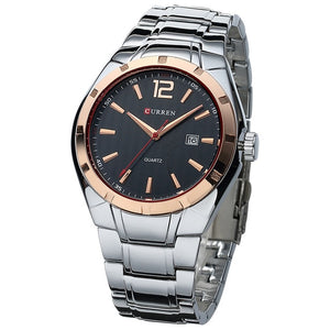 Sport Wristwatch with Silver Wristband