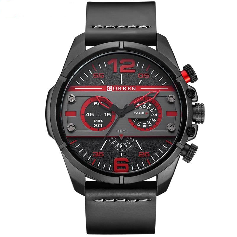 Black Display Chronograph Wristwatch