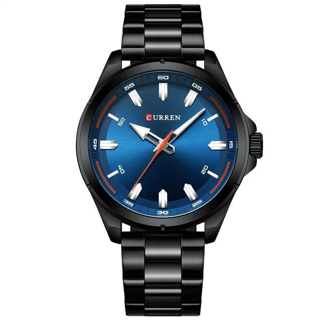 Sport Wristwatch with Numberless Display And Metal Frame