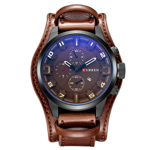 Sport Wristwatch with Leather