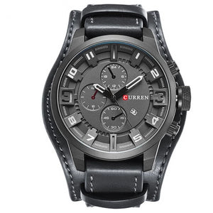 Sport Wristwatch with Leather