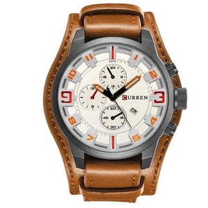 Sport Wristwatch with Leather