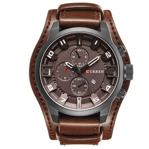 Sport Wristwatch with Leather
