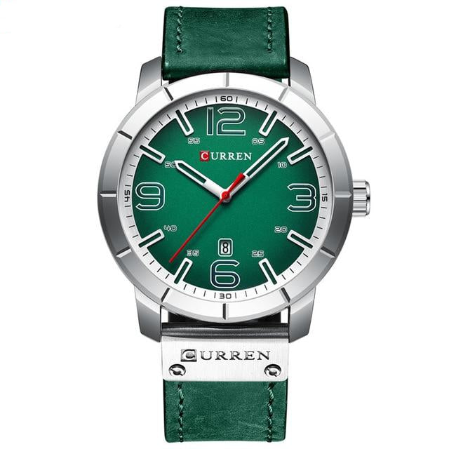 Leather Wrist Watches with Calendar