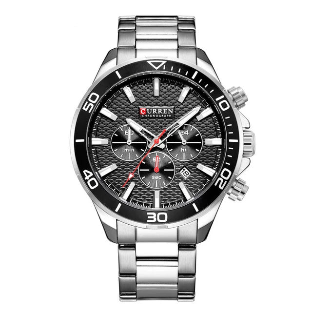Chronograph Stainless Steel Wrist Watch