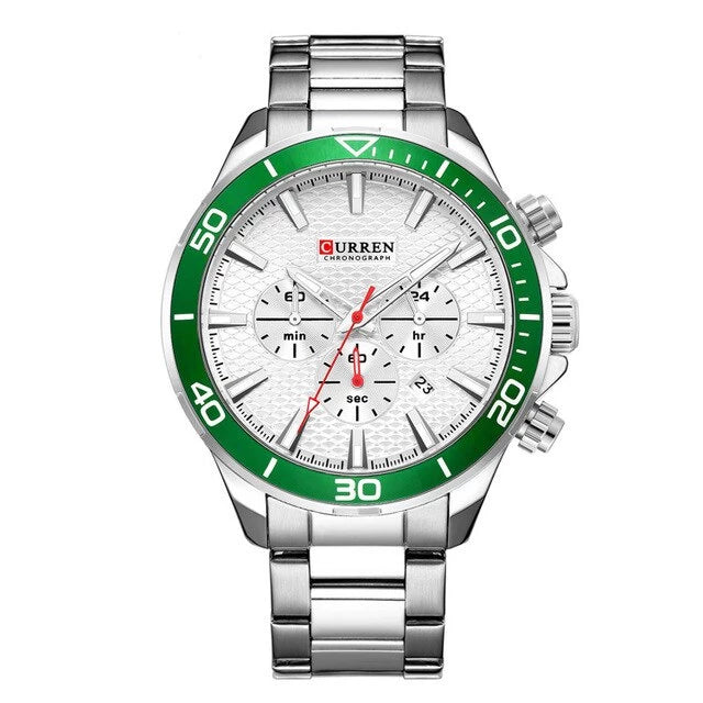 Chronograph Stainless Steel Wrist Watch