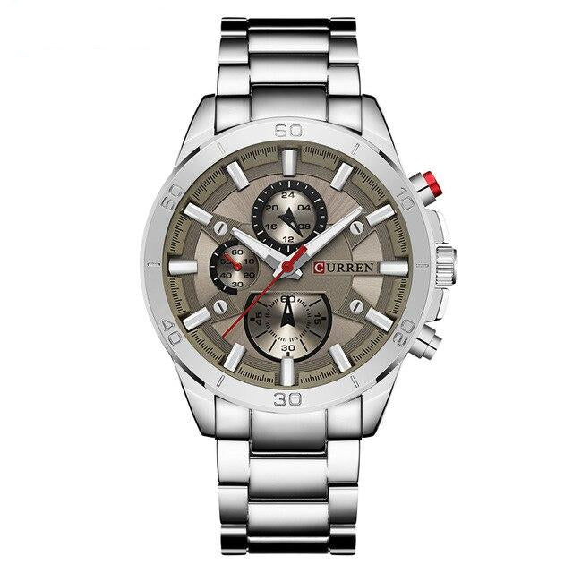 Analog Full Steel Waterproof Wristwatch