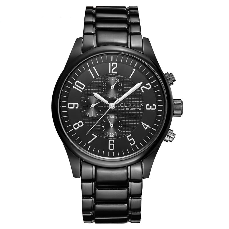 Classic Wristwatch with Metal Frame