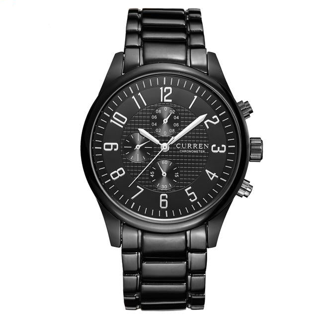 Classic Wristwatch with Metal Frame