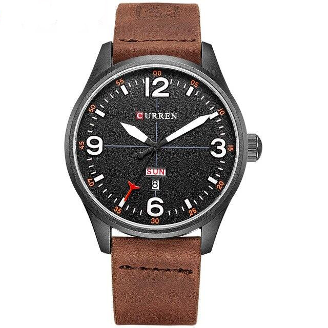Leather Strap Watch