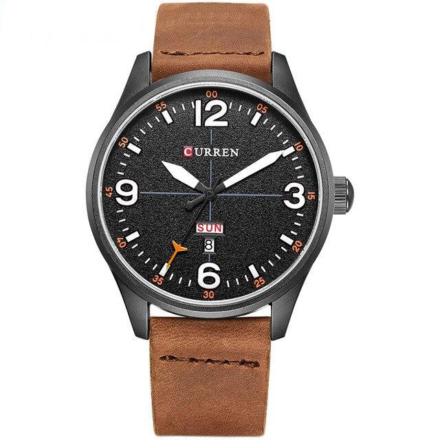 Leather Strap Watch