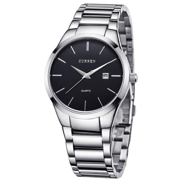 Classic Wristwatch with Calendar Display