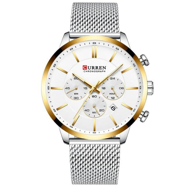 Stainless Quartz Steel Waterproof Watch