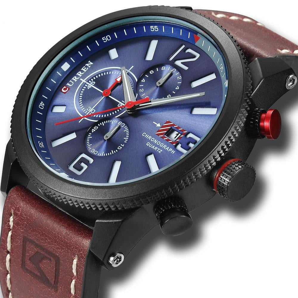 Quartz Men's Watch Chronograph Dial