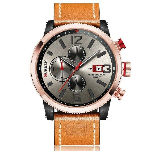 Quartz Men's Watch Chronograph Dial