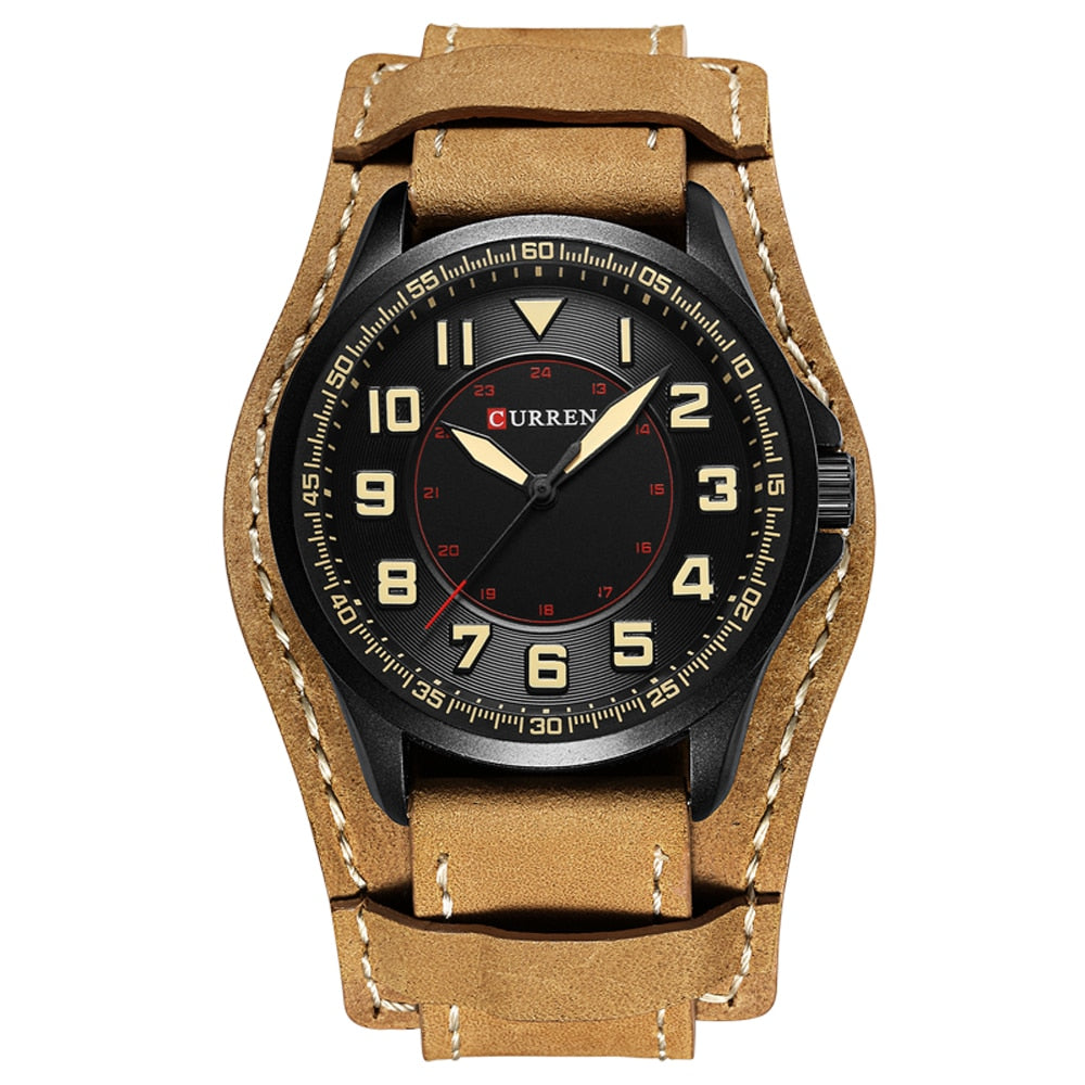 Wrist Digital Leather Watch